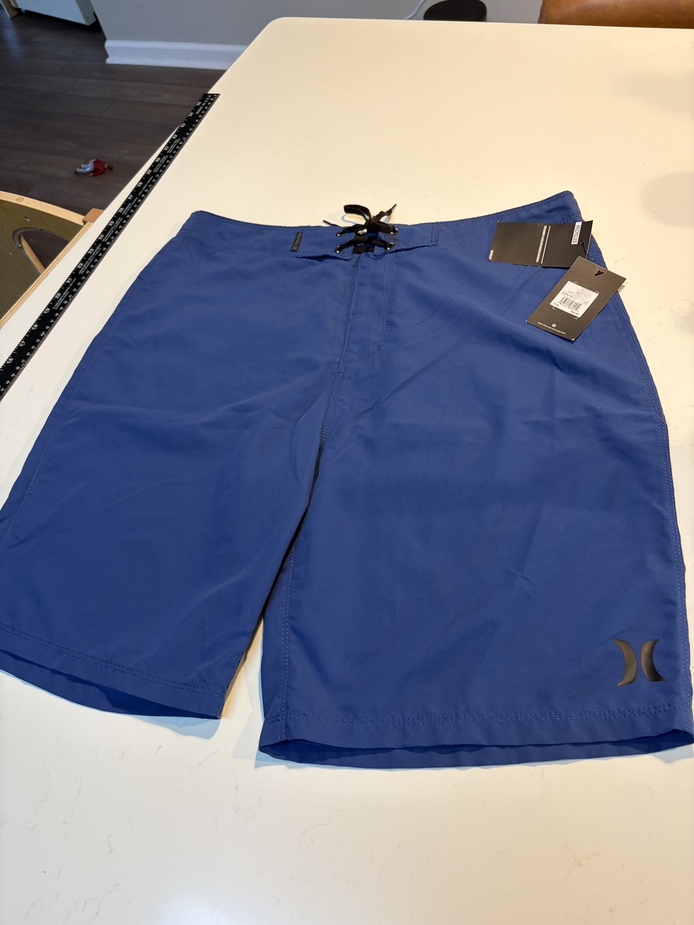 Hurley One and Only 2.0 Men's Board Shorts Blue Size 31 Swim Trunks 21" Length